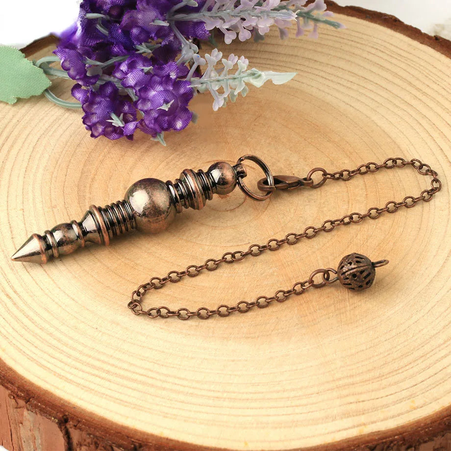 Pendule Divinatoire Radiesthésie en Cuivre Laiton