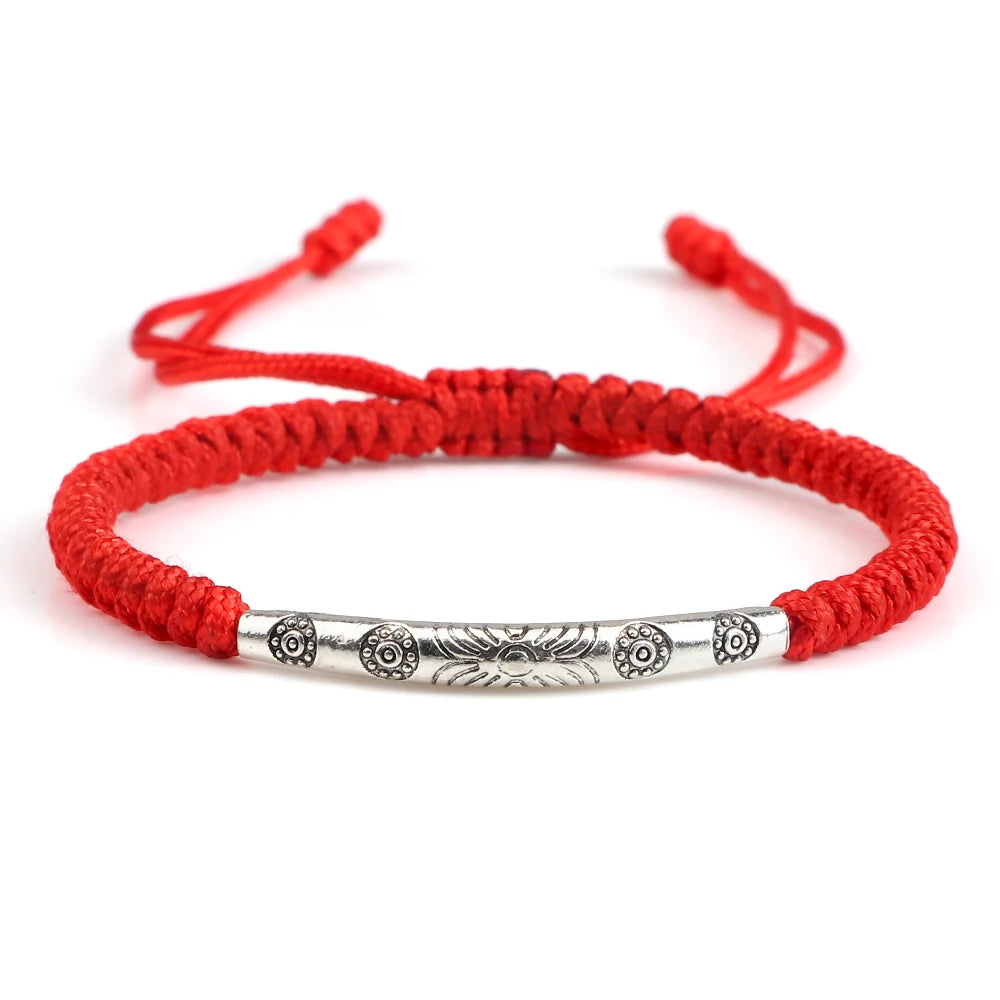 Bracelet Tibétain Cordon Tressé