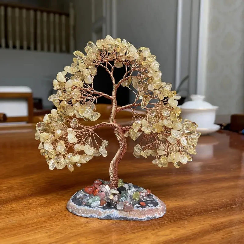 Arbre du Bonheur Pierre Naturelle 7 Chakras