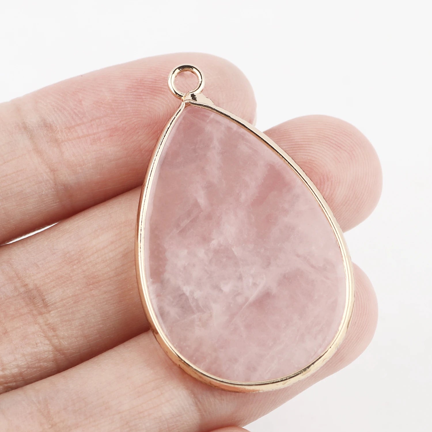 Pendentif Quartz Rose Pierre Naturelle