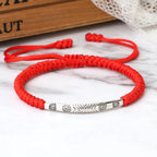 Bracelet Tibétain Cordon Tressé