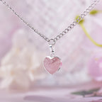Collier Pendentif Quartz Rose