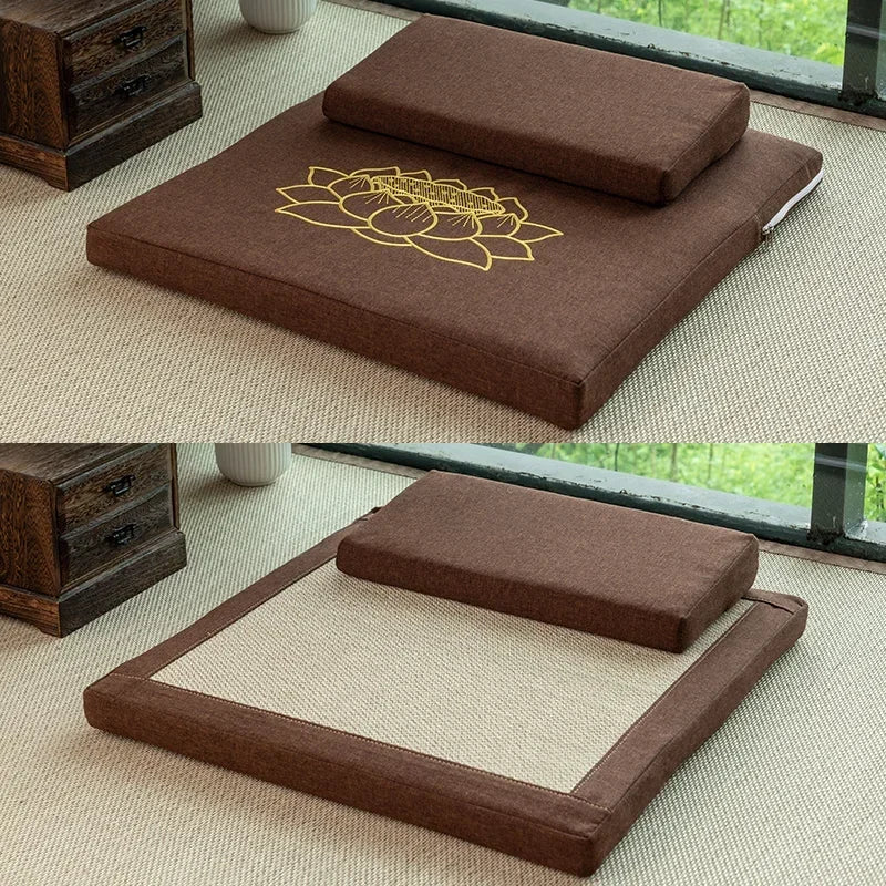 Ensemble Coussin de Méditation Rectangulaire