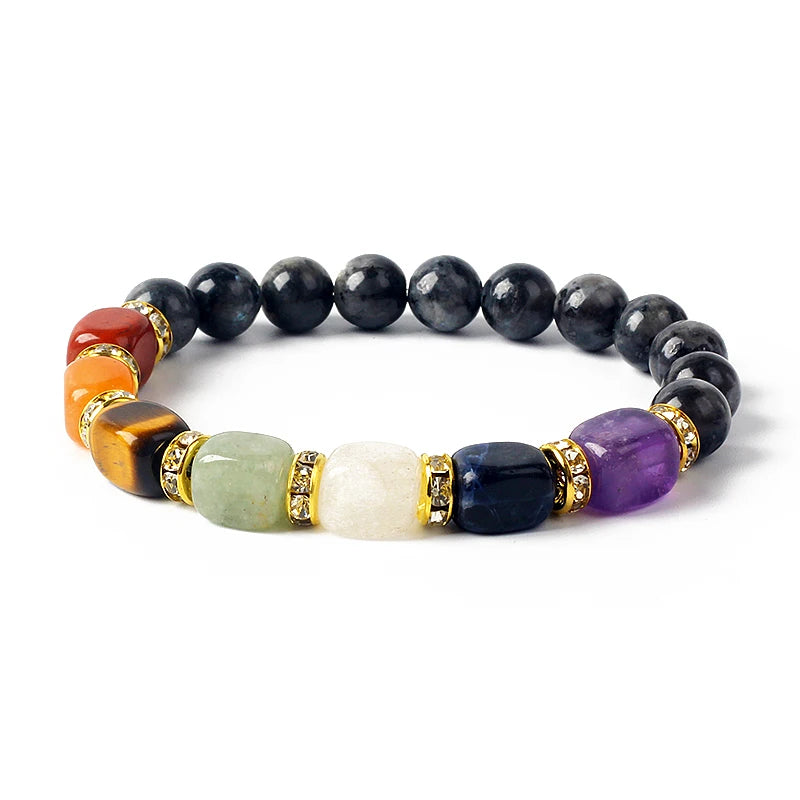 Bracelet 7 Chakras en Pierres Naturelles
