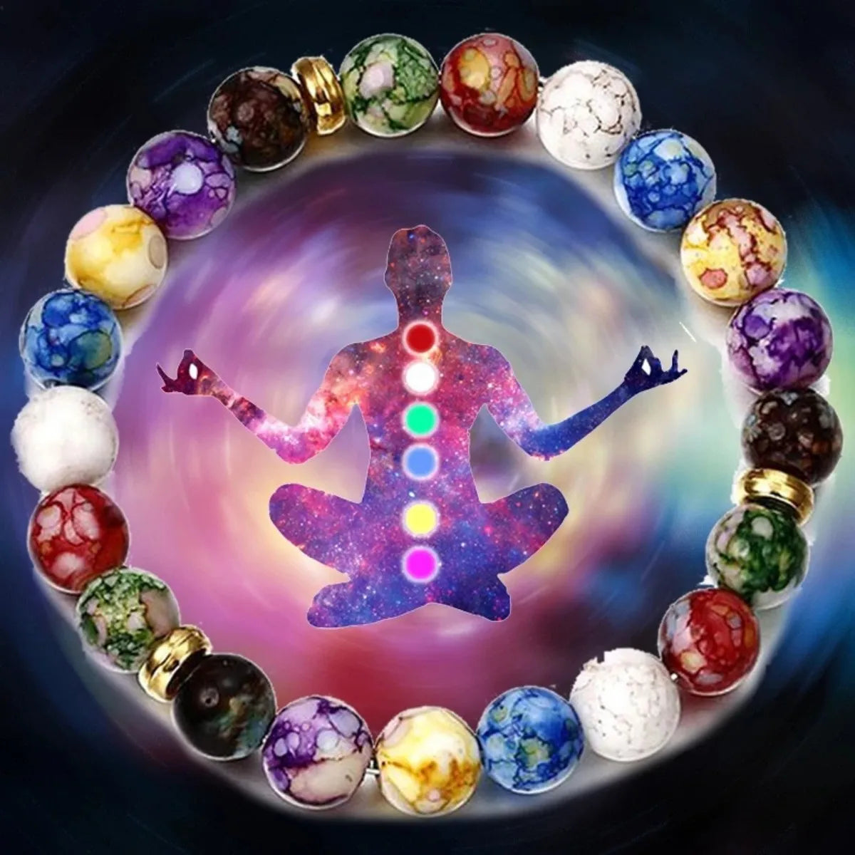 Bracelet 7 Chakras Yoga Reiki