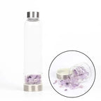 Gourde en Verre avec Cristaux 550ML