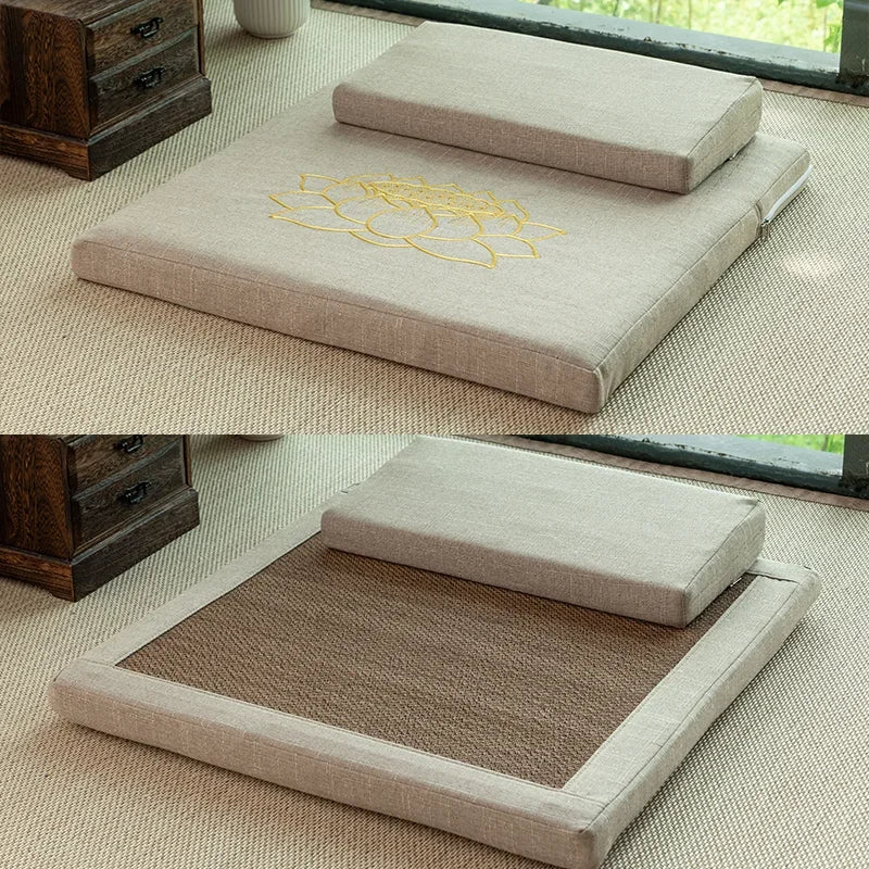 Ensemble Coussin de Méditation Rectangulaire