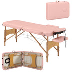 Table de Massage Pliante Rose Bois