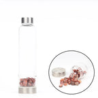 Gourde en Verre avec Cristaux 550ML