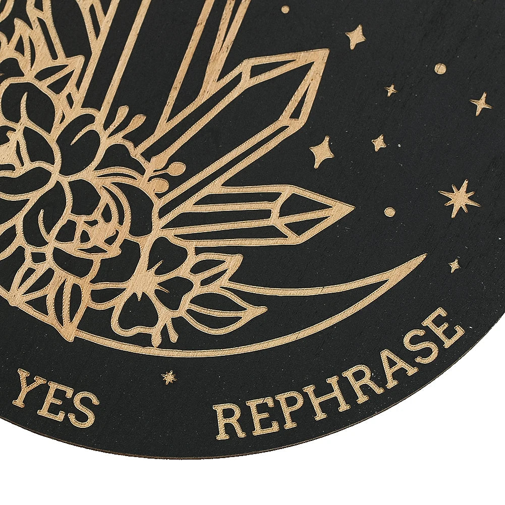 Planche Radiesthésie en Bois Motif Cristal