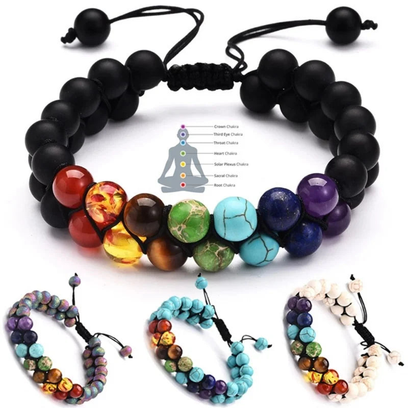 Bracelet Double 7 Chakras
