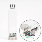 Gourde en Verre avec Cristaux 550ML