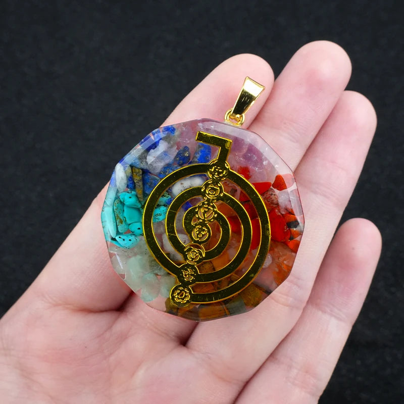Pendentif Orgonite 7 Chakras