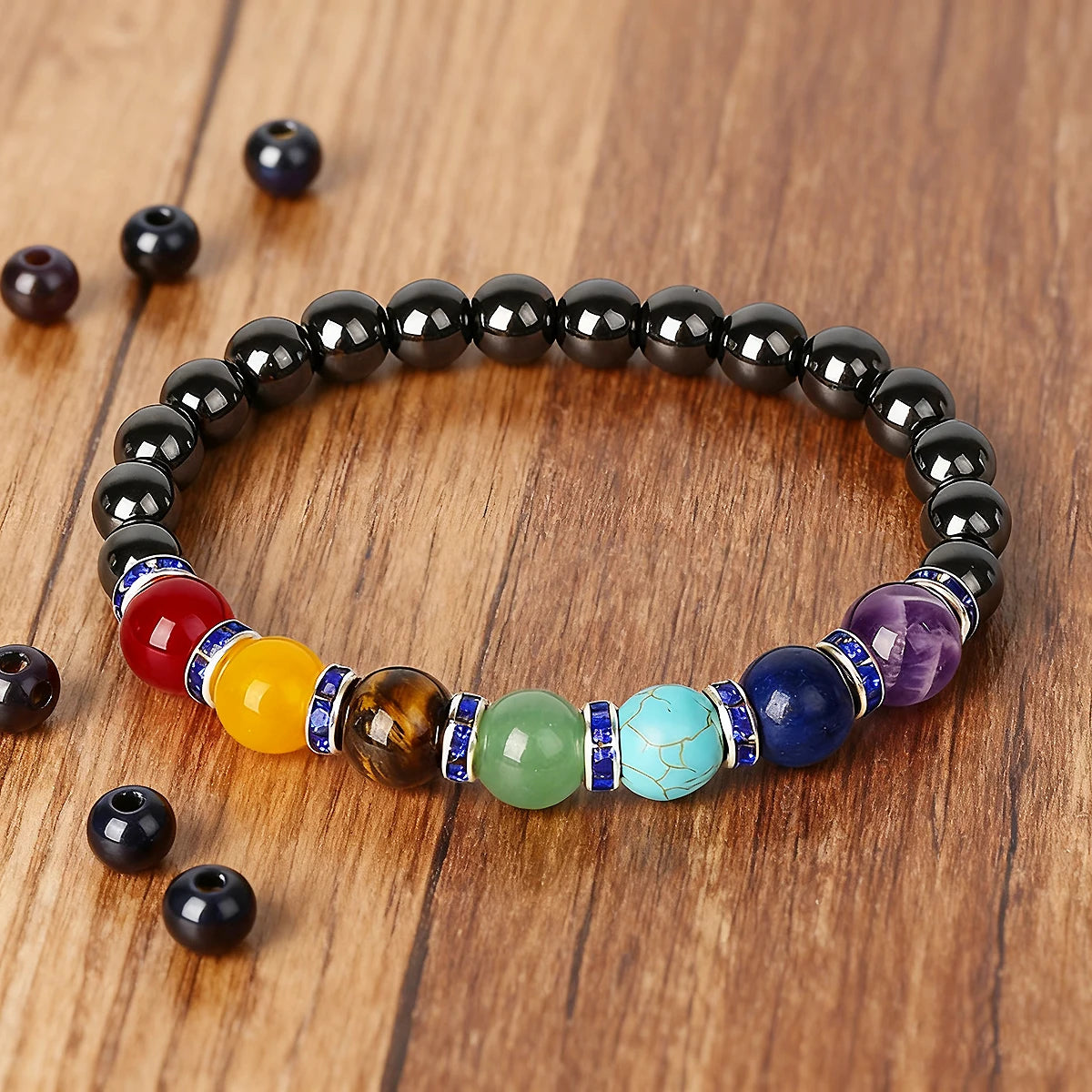 Bracelet de Lithothérapie 7 Chakras