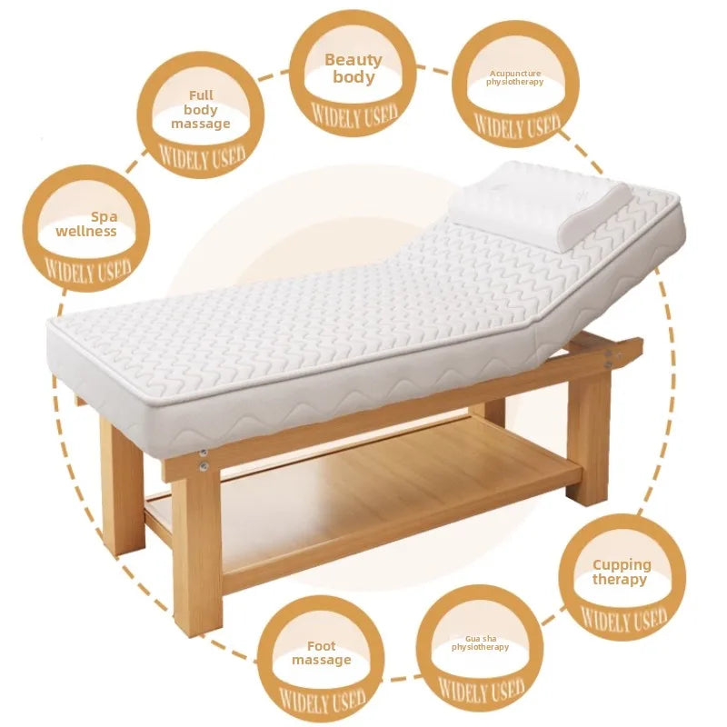 Table de Massage Fixe en Bois