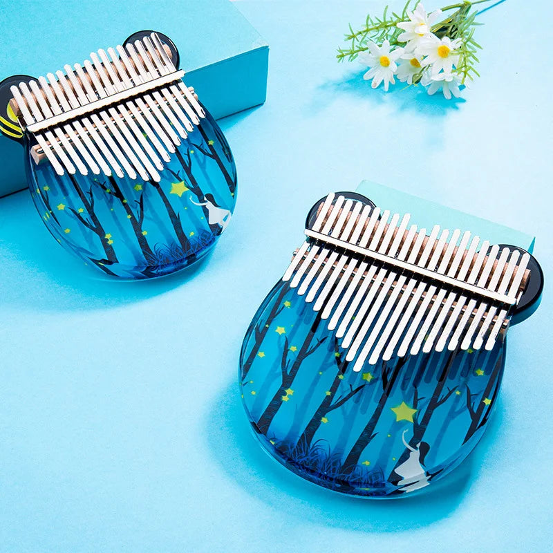 Kalimba 17 Lames Acrylique Transparent