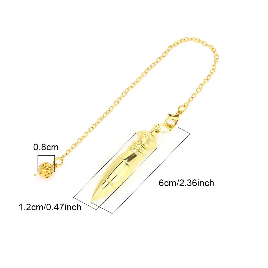 Pendule Divinatoire Radiesthésie Metal Reiki Égyptien Professionnel