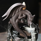 Brûleur d'Encens Céramique Cascade Dragon