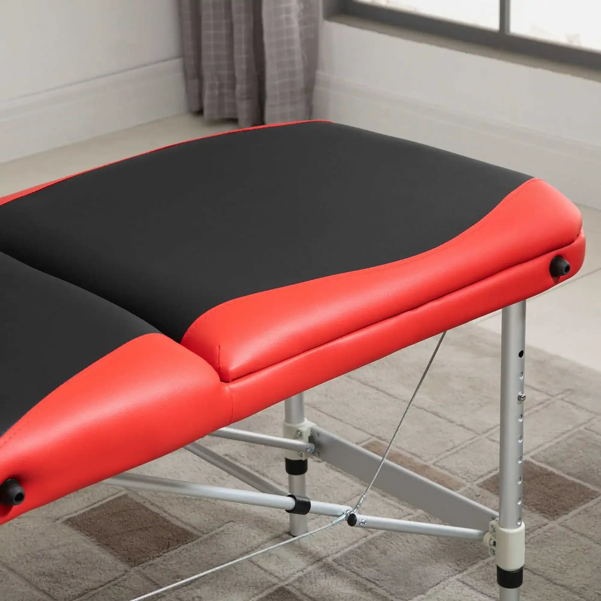 Table de Massage Pliante Aluminium 215x60x61-84 cm