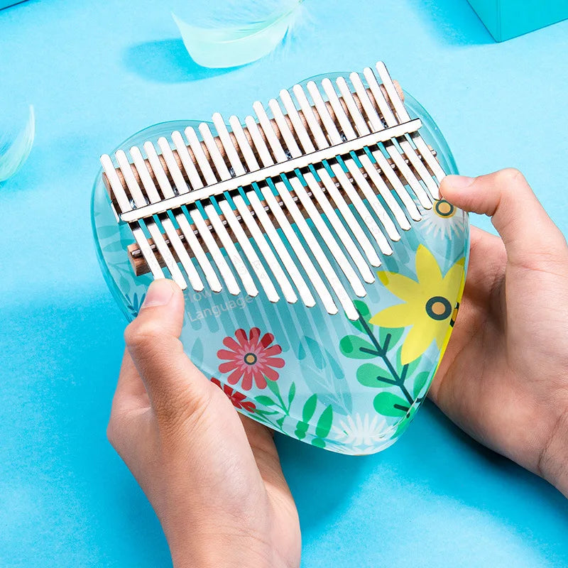 Kalimba 17 Lames Acrylique Transparent