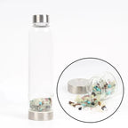 Gourde en Verre avec Cristaux 550ML