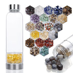 Gourde en Verre avec Cristaux 550ML