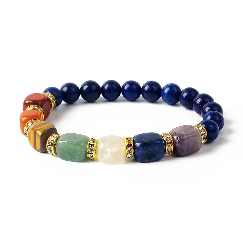 Bracelet 7 Chakras en Pierres Naturelles