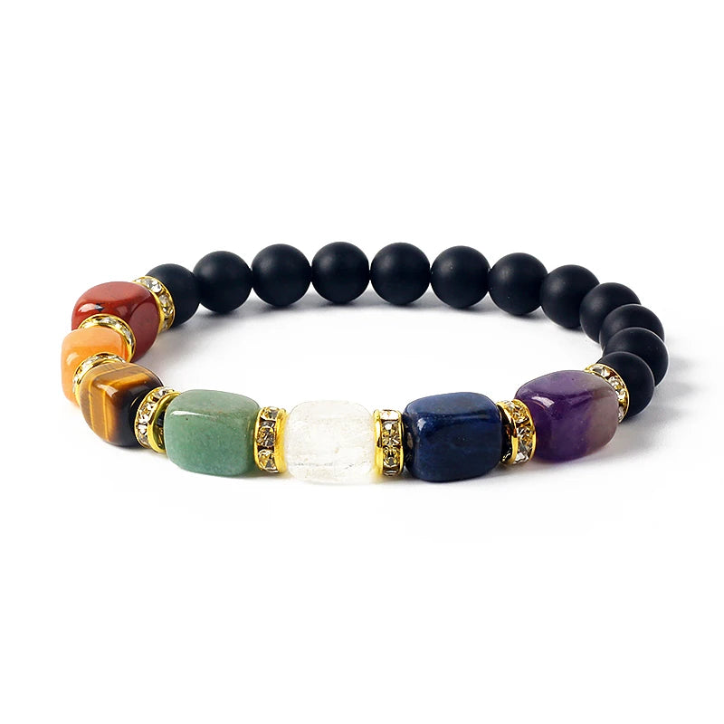 Bracelet 7 Chakras en Pierres Naturelles