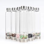 Gourde en Verre avec Cristaux 550ML