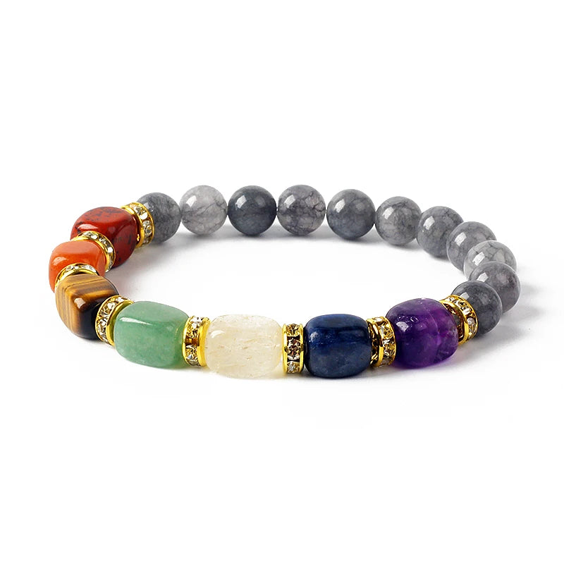 Bracelet 7 Chakras en Pierres Naturelles