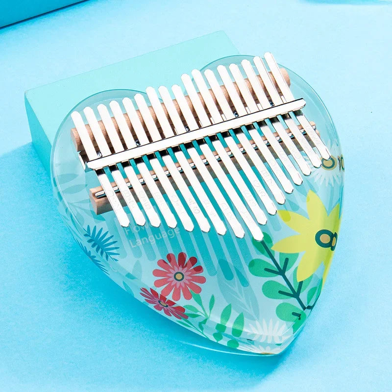 Kalimba 17 Lames Acrylique Transparent