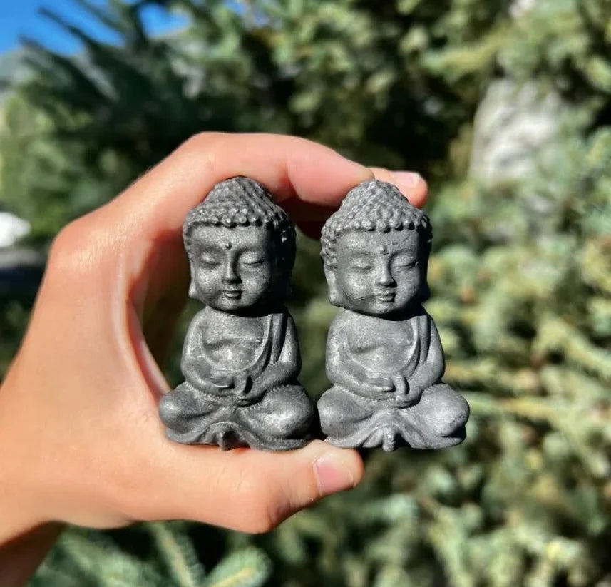 Statue Bouddha 70mm en Shungite