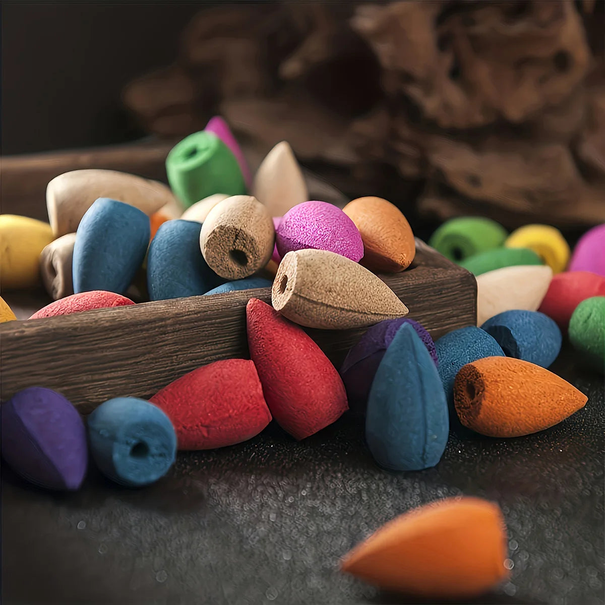 Brûleur d'Encens Montagne Arbre Rocher