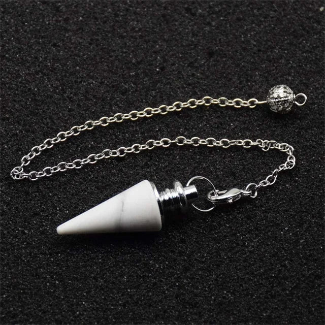 Pendule Divinatoire Radiesthésie en Pierre Naturelle