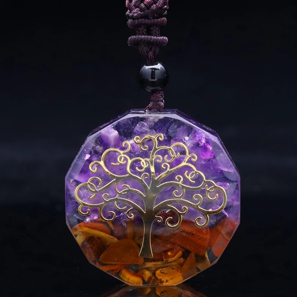 Pendentif Orgonite Arbre de Vie