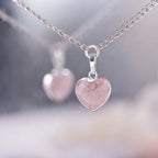Collier Pendentif Quartz Rose