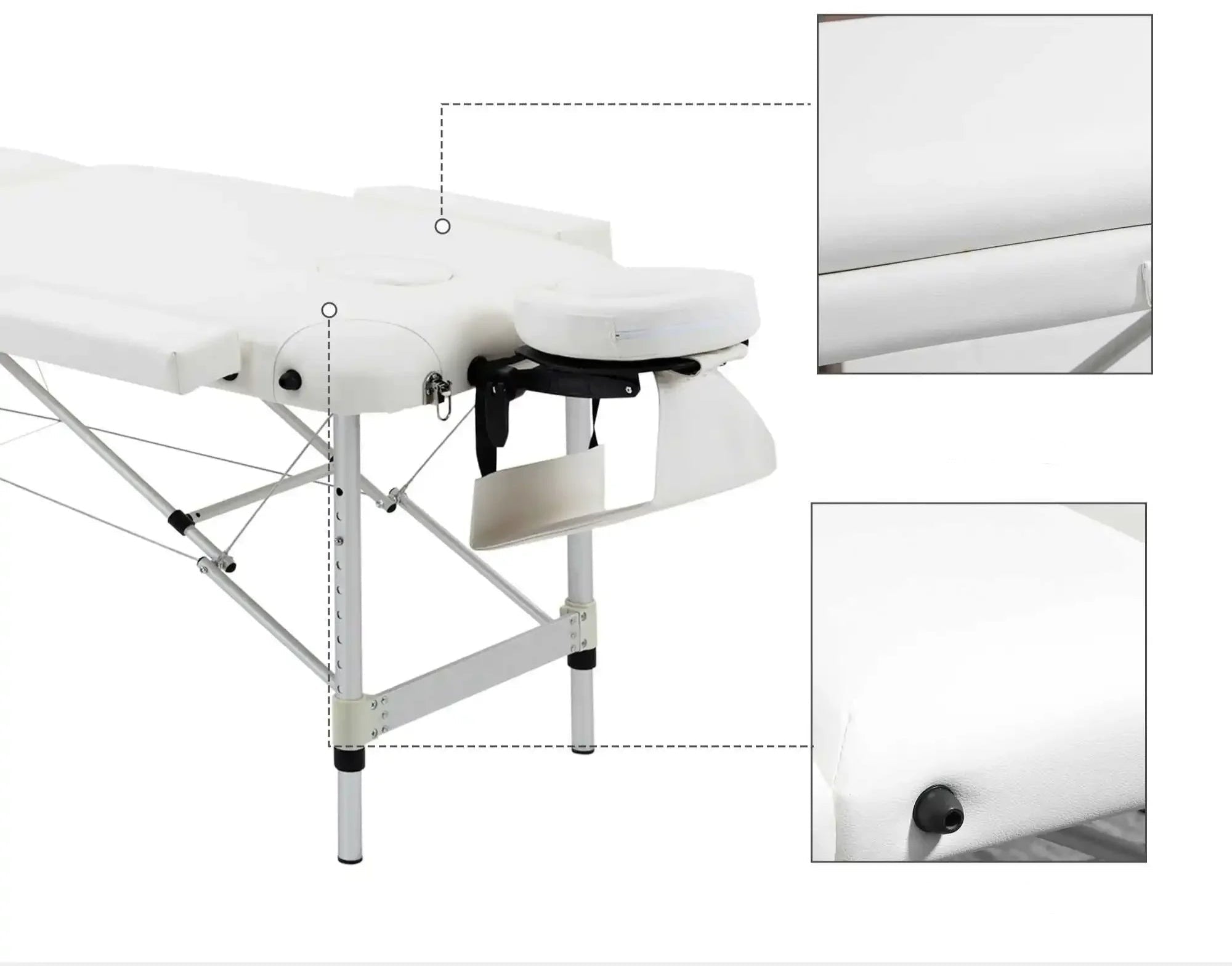 Table de Massage Pliante Blanche