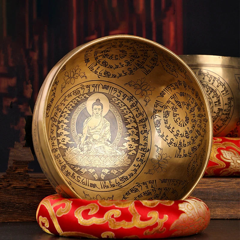 Grand Bol Chantant Tibétain Bouddha