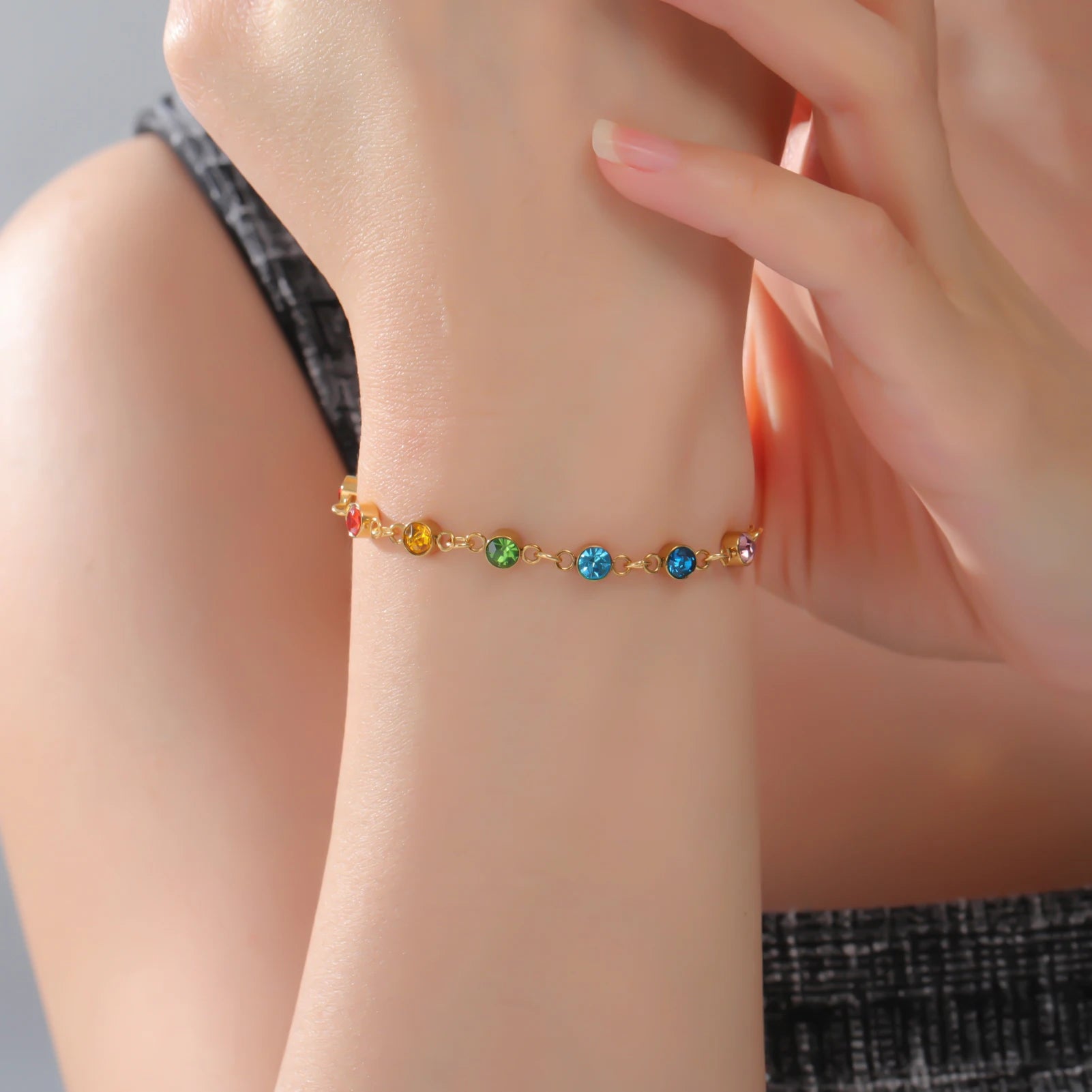 Bracelet 7 Chakras Femme