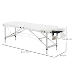 Table de Massage Pliante Blanche