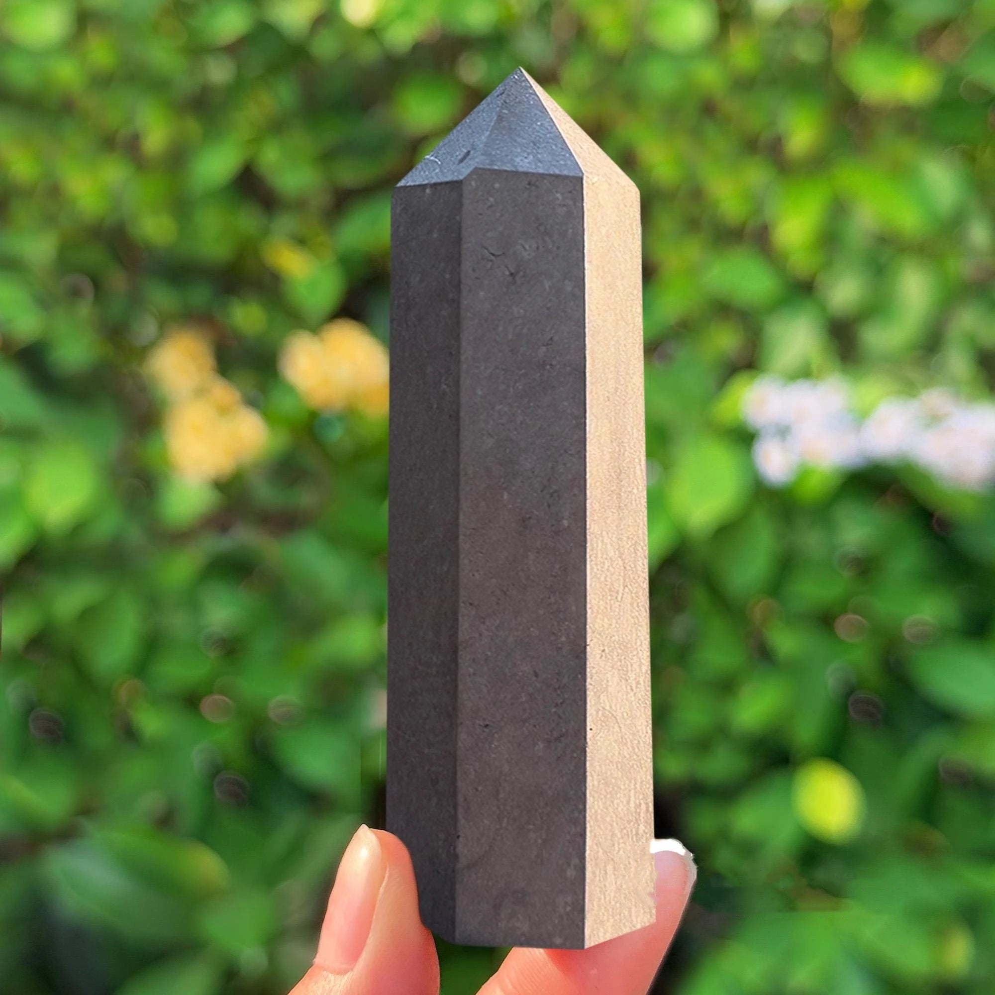 Pointe Hexagone Pierre Shungite