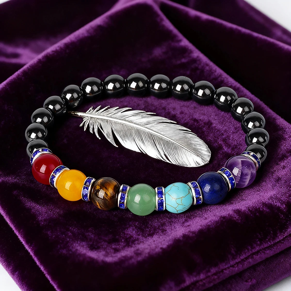 Bracelet de Lithothérapie 7 Chakras