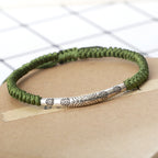 Bracelet Tibétain Cordon Tressé