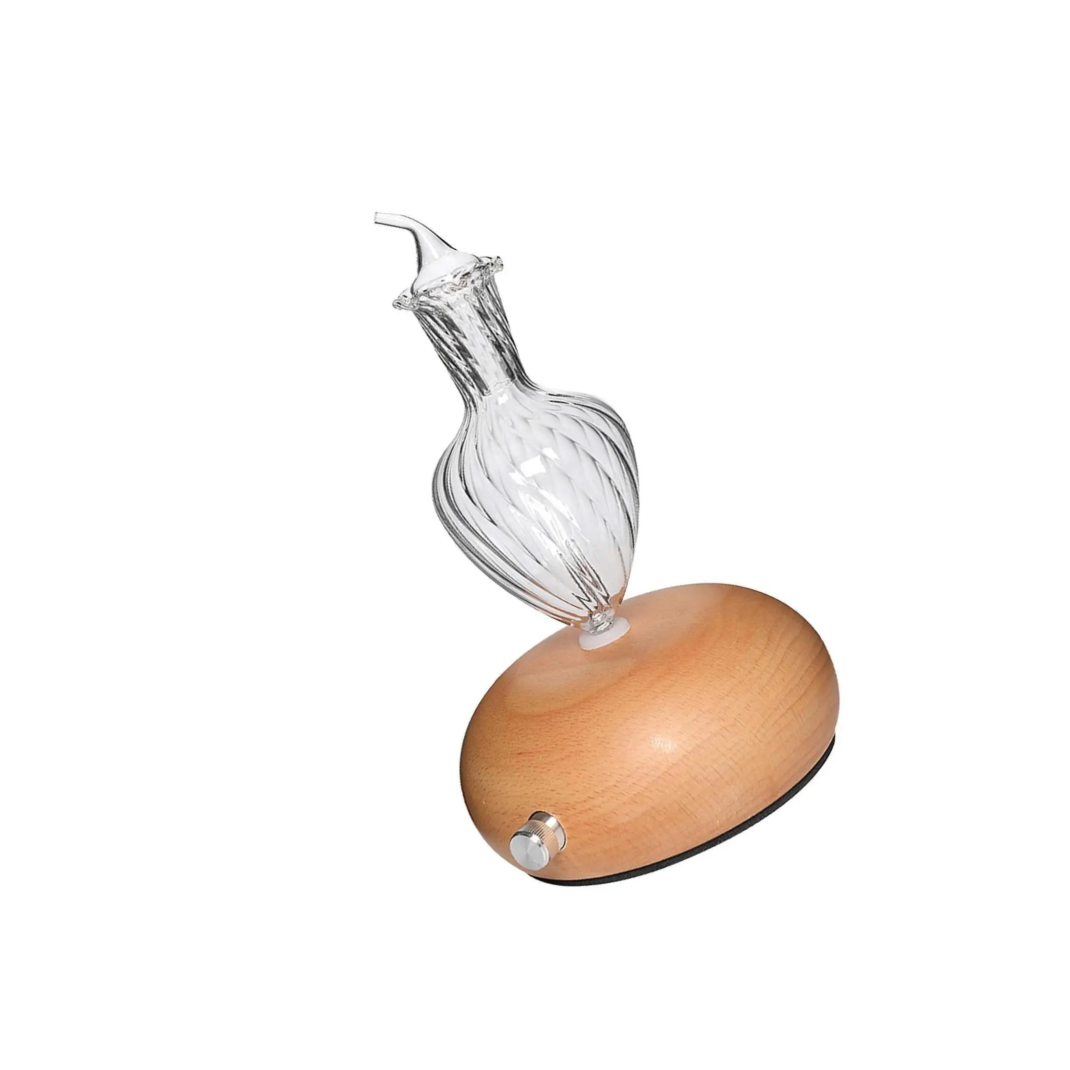 Diffuseur Huile Essentielle Bois et Verre Souflé