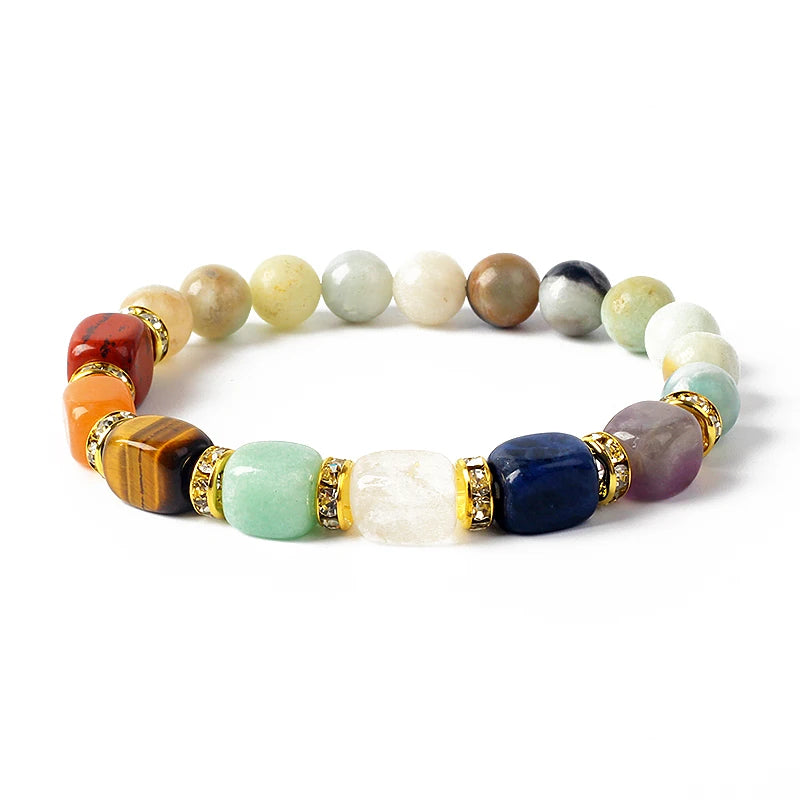Bracelet 7 Chakras en Pierres Naturelles