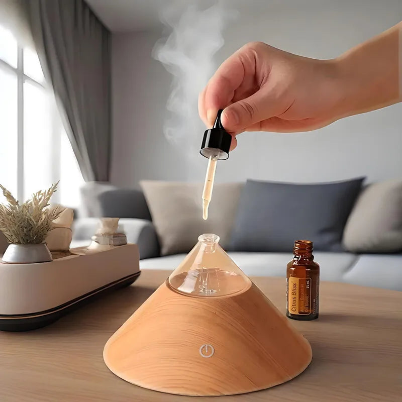 Diffuseur Huile Essentielle Pyramide Bois