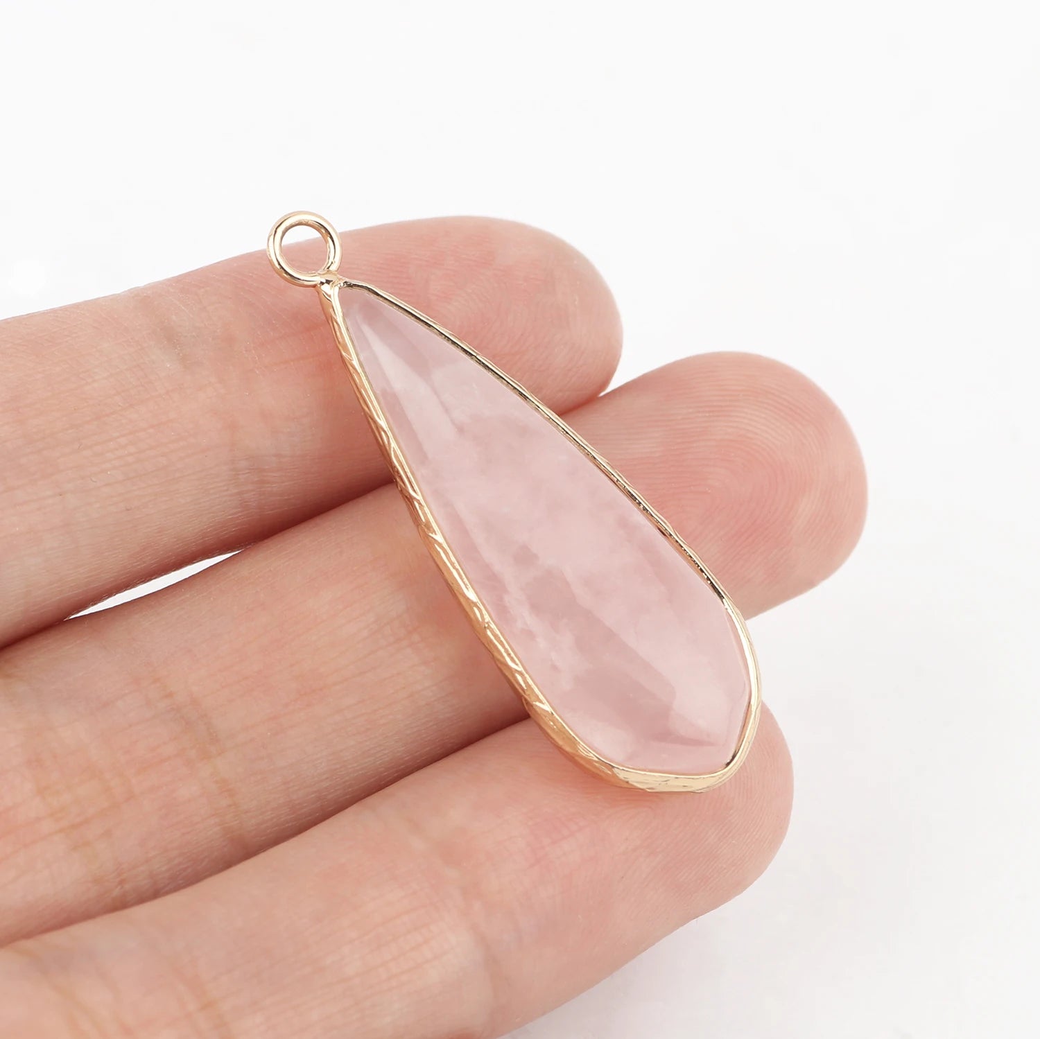 Pendentif Quartz Rose Pierre Naturelle