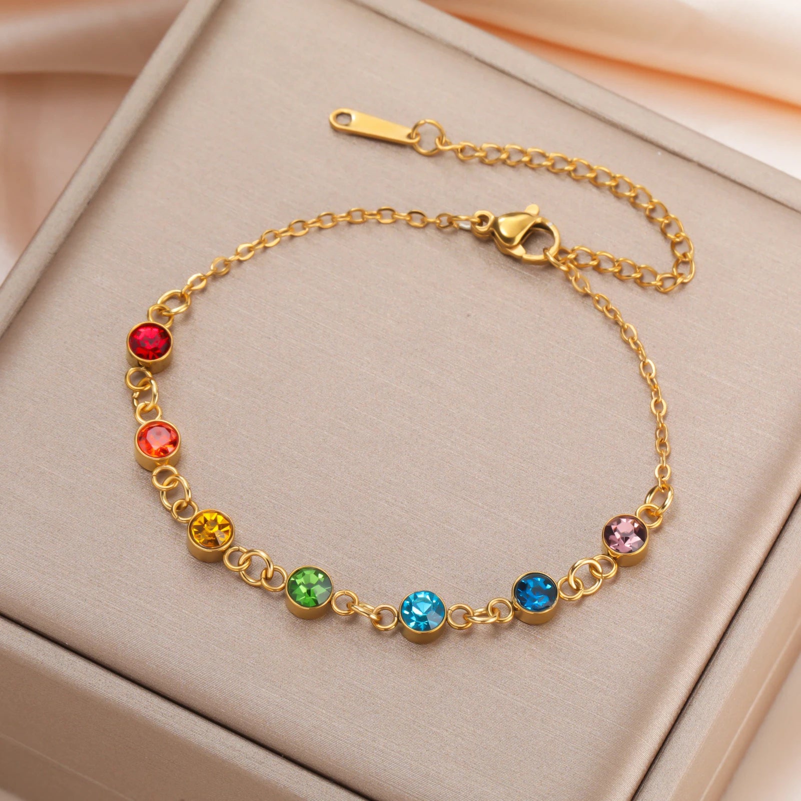 Bracelet 7 Chakras Femme