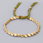 Bracelet Tibétain Fin en Cordon Tressé