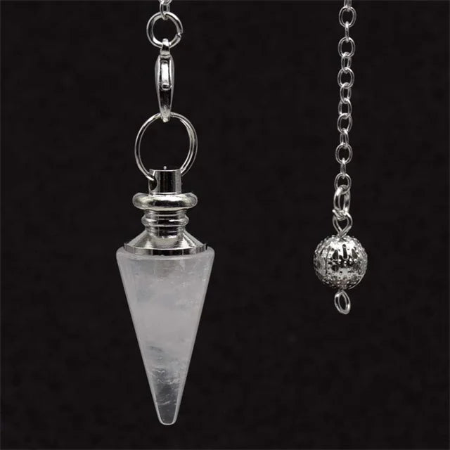 Pendule Divinatoire Radiesthésie en Pierre Naturelle